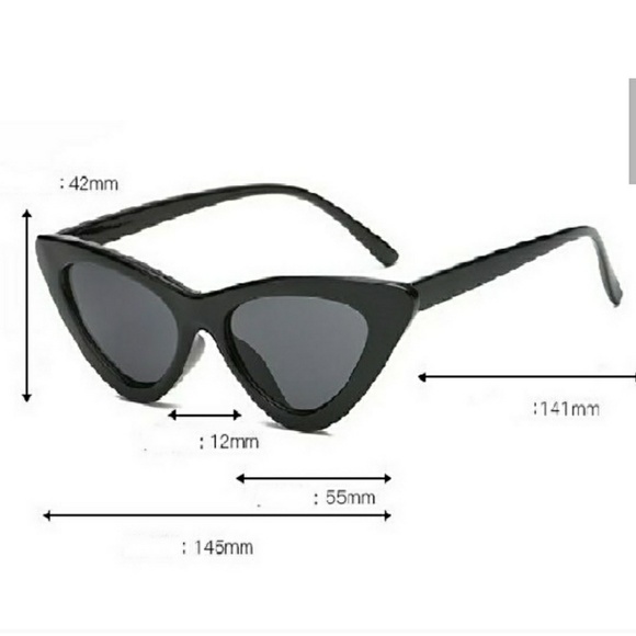 RED CAT EYE RETRO SUNGLASSES - Picture 5 of 5